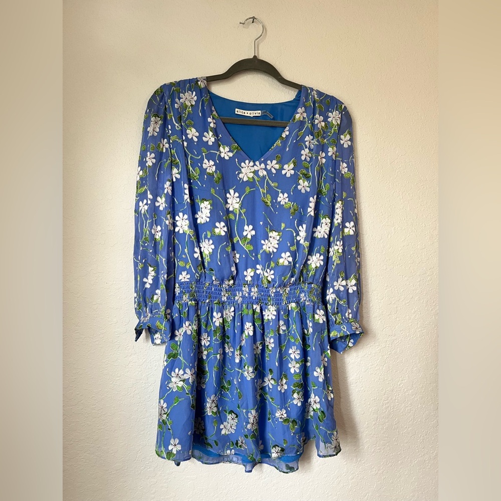 Alice + Olivia Floral Print Mini Dress Size 2